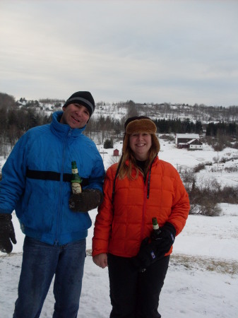 Sledding in NY with Family