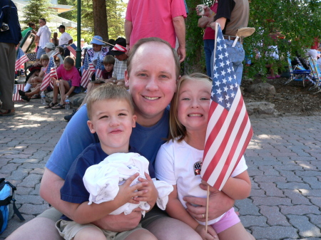 July 4 in Vail, Co....Rob and the kids