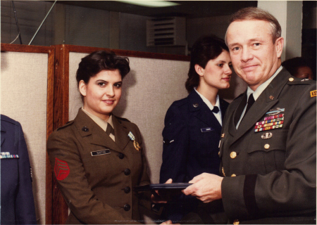 Receiving My Joint Services Commendation Medal