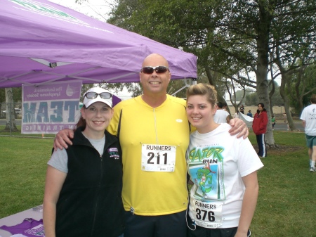 Tim & Alexa (far right) at Gator Run