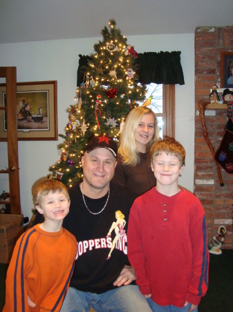 Me and my children on Xmas 08