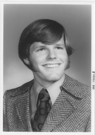 Graduation photo in 1972