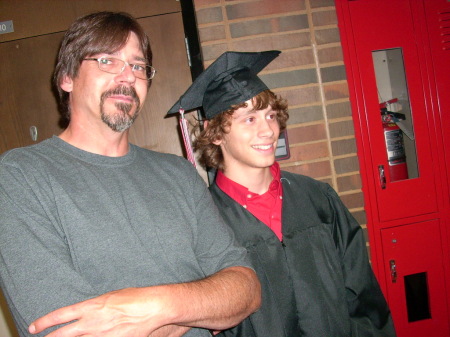 Dad and Step son's high school Grad..