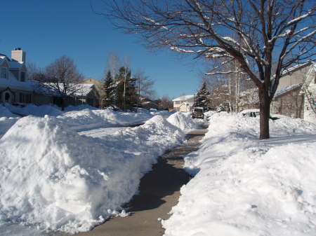 After Shoveling Sidewalk