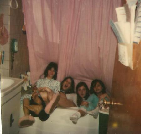 Slumber party at Julie's house, 1979