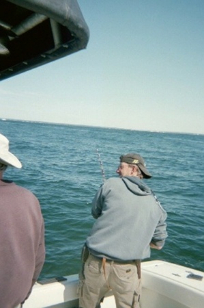 My brother Mark fishing in CT 2008