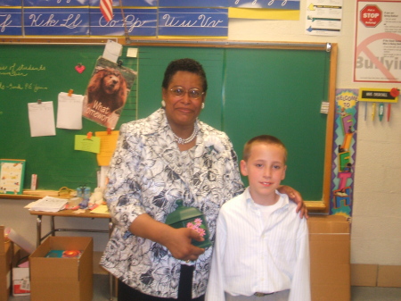 g-son Jefferyjr. and his teacher