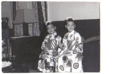 Jo Ann and Jeanette New Year in Japan 1960