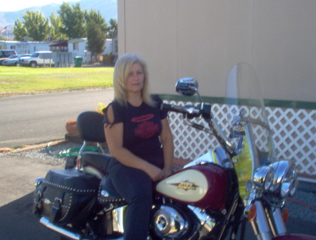 Just sitting on the Harley