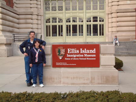 Mark & I on Ellis Island