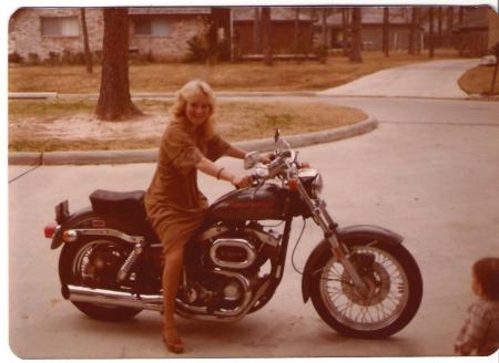 me at 16 on Dad's Harley