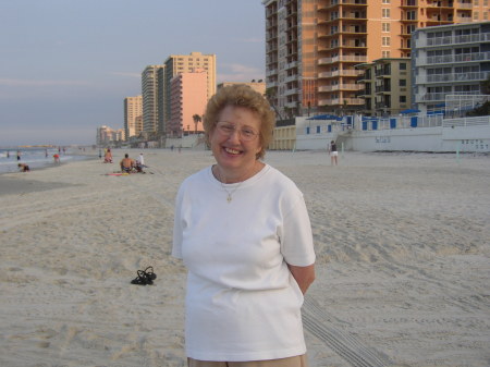 My mom on the World's Most Famous Beach!