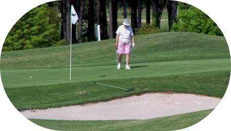 Phyllis golfing