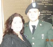 My soldier boy & me at his Army graduation