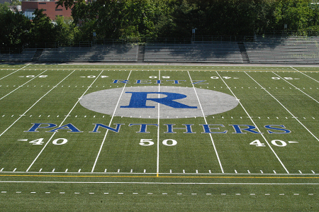 Field turf in Reitz Bowl