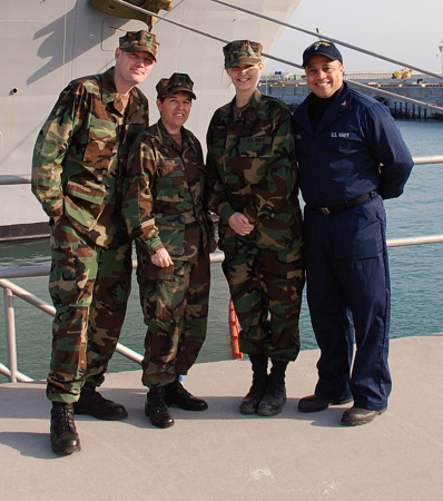 Shipmates and I in Korea 2009