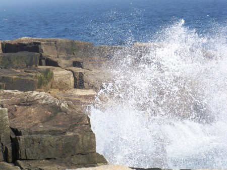 Crashing Wave in Maine