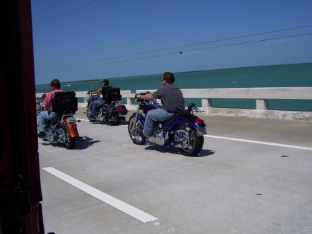 Crossing 7 mile Bridge in Rt to Key West