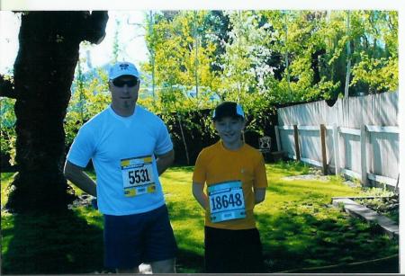 My other son , Joel & I ,..Bloomsday '05