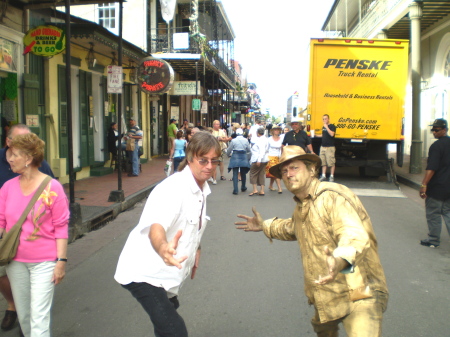 Me and the Tin Man in on Bourbon St.