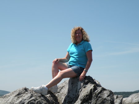 My Wife on top of Mt Rodgers, VA