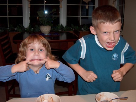 A younger Ryan and Taylor being goofy!