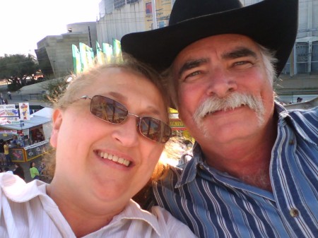 Me and Dave at the houston live stock show 08