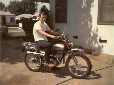 Steve July 26,1969 on new Kawasaki