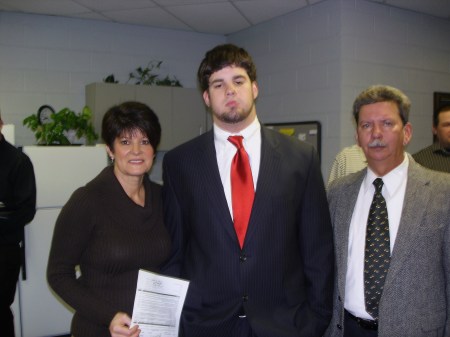 EX, SON, ME AT SON'S FB SIGNING  07