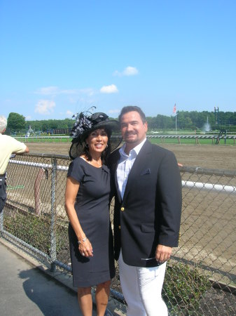 Me an Pina at Saratoga to watch our horse