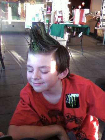Trevor with "faux-hawk"