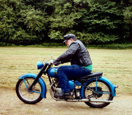 Me on my 1950 Indian Arrow