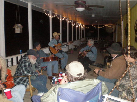 Jammin on the porch