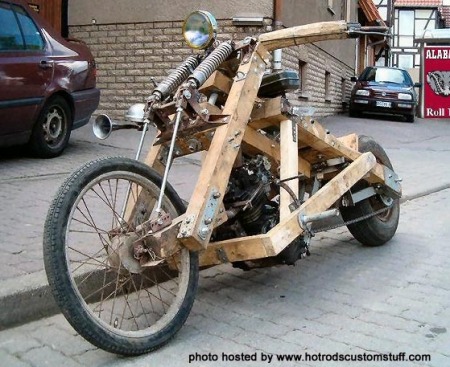 The perfect red neck bike. Homemade. LOL