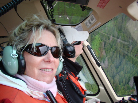 Helicopter ride to glacier in Alaska