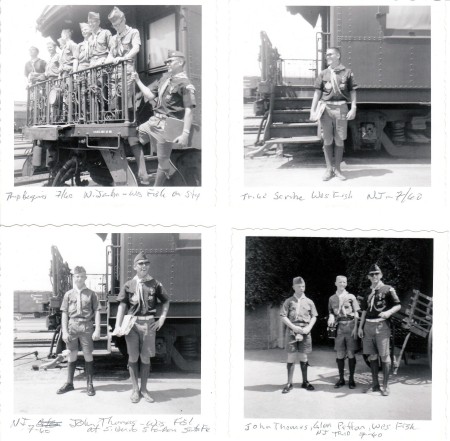 4 Photos of 29 Palms Scouts, July, 1960.