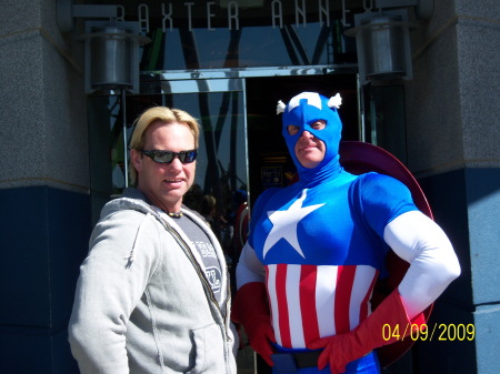 Hubby and Captain America