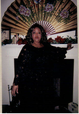 mother in black dress
