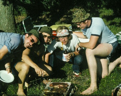 Camping with friends Senior Year