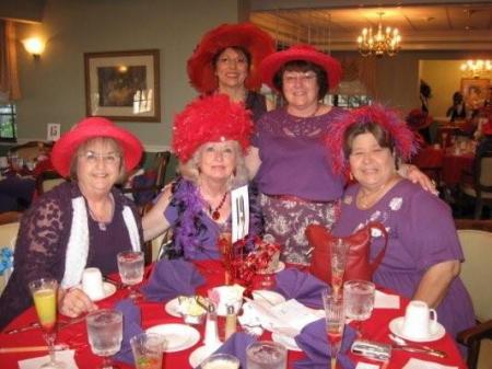 Kathy and Friends at Luncheon