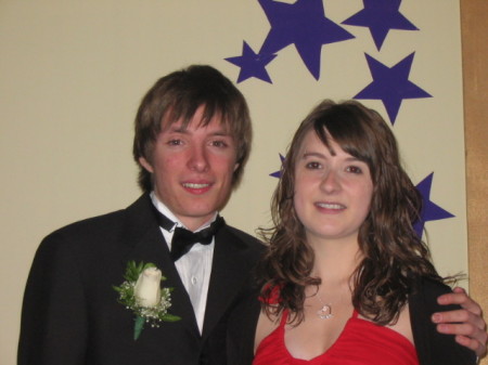 My son David and his date.