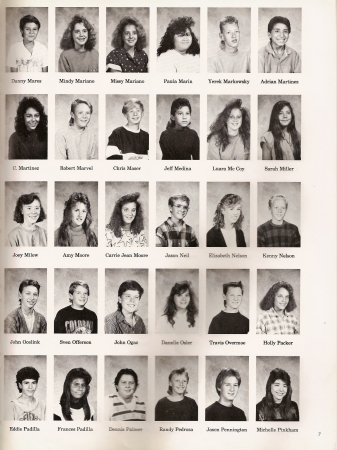 Wheatridge Junior High Yearbook Picture 89-90