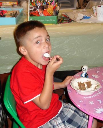 Birthday cake in Gramma's Studio