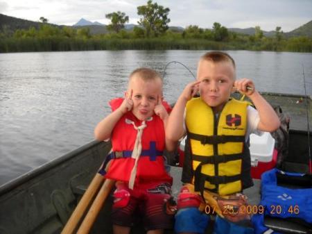 grandsons 1st fishing trip!