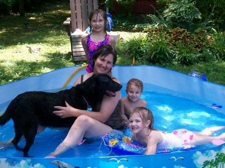 me and grands and pool