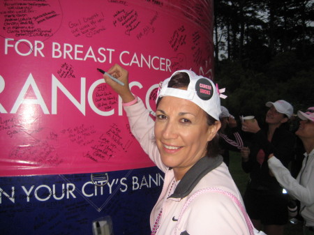 Breast cancer walk. I did it !