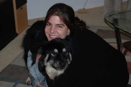 Luciana & Bootsie (Mom's dog)