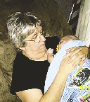 Ruby with her yougest grandchild