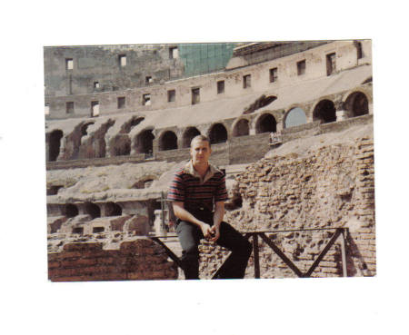 me in the coliseum in rome.