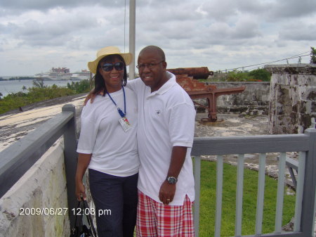 Alton and Nancy in Nassau, Bahamas